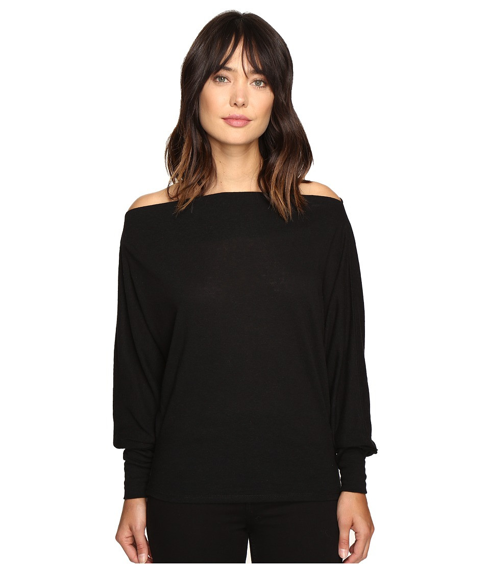 Free People - Valencia Off the Shoulder Top (Black) Women's Clothing | Zappos