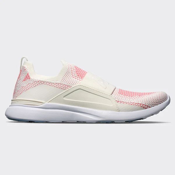 Women's TechLoom Bliss Ivory / Fire Coral / White | APL - Athletic Propulsion Labs
