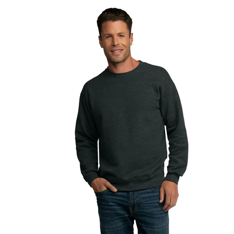 Fruit of the Loom Men's EverSoft Fleece Crew Sweatshirt | Walmart (US)