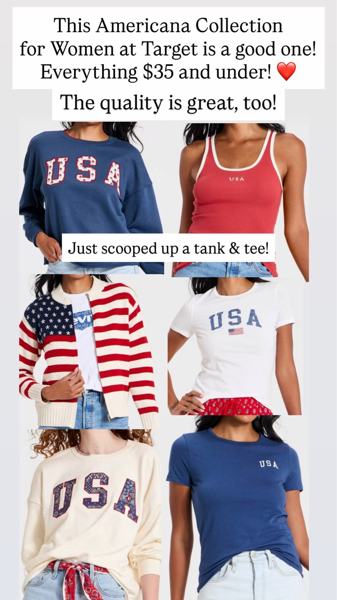 Loving this Americana Collection from Target!! These pieces are perfect!! ❤️🩷

#LTKootd