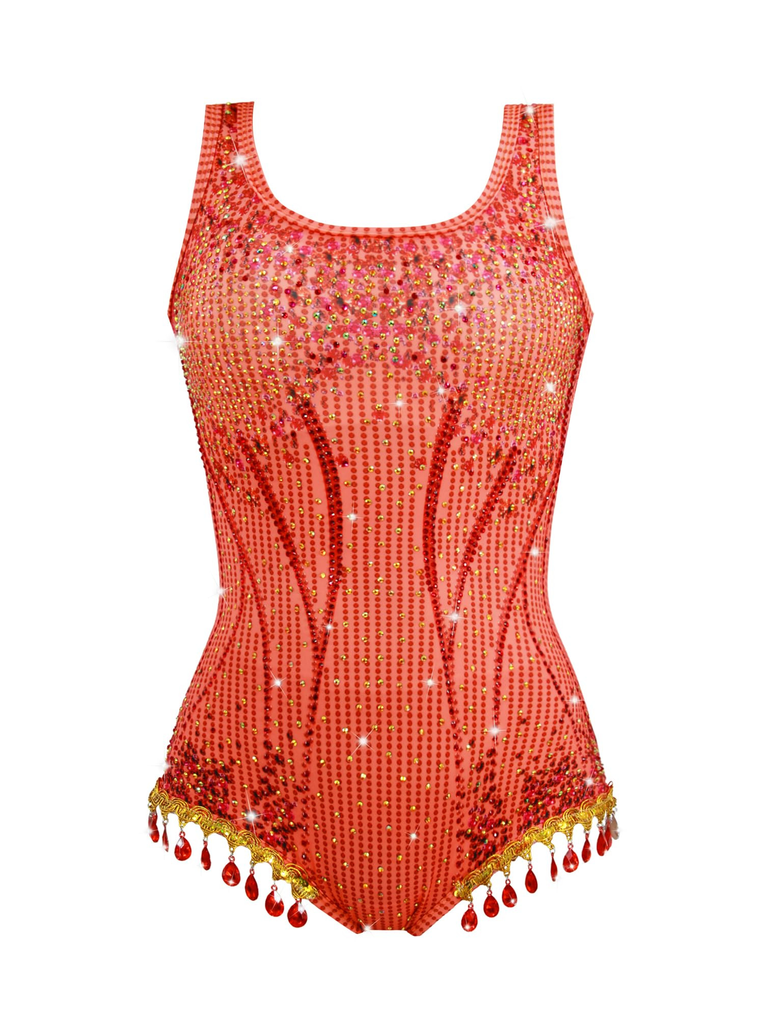 Sequin Bodysuit Swimsuit Sparkle Costume Tour Outfit Halloween Cosplay For Women Girls-Medium | Amazon (US)