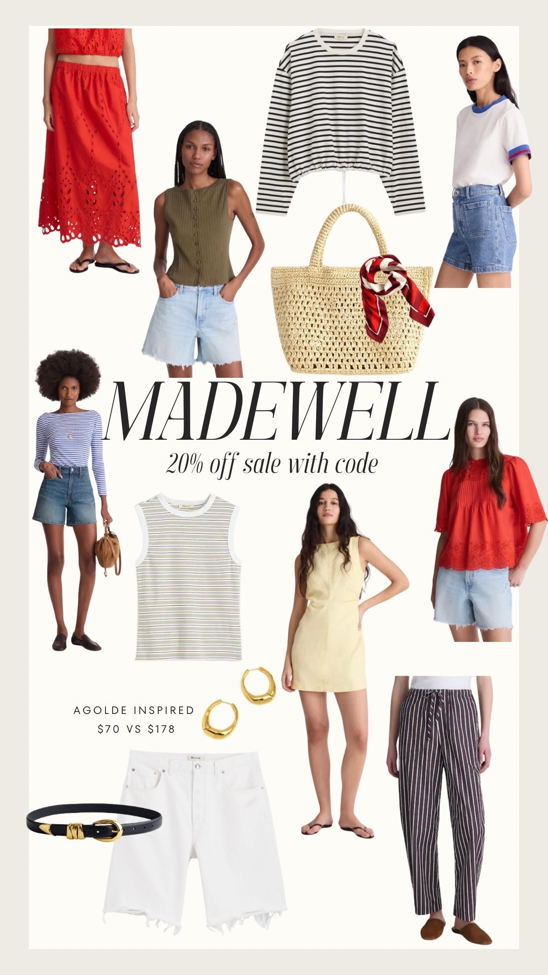 Madewell has an exclusive sale with LTK for a few days only!!! Use code LTK20 at checkout. 

So many good finds for summer! Especially the longer, Agolde doooooopes

#LTKxMadewell #LTKdayinmylife #LTKSaleAlert