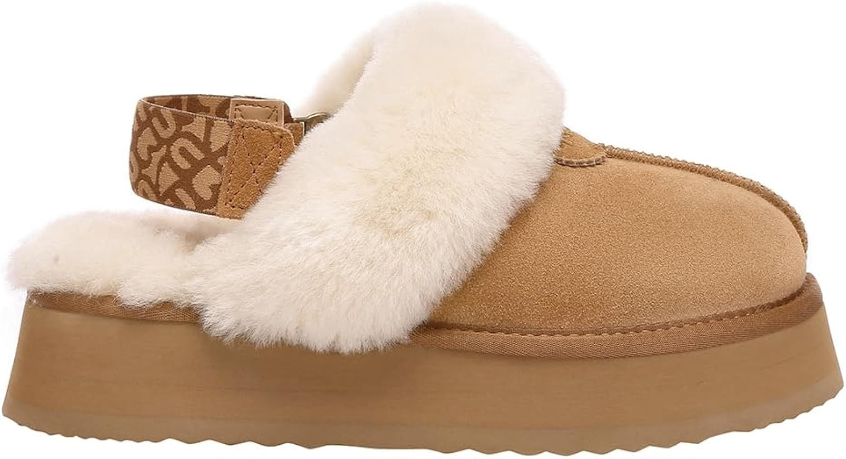 EVERAU Women Wagtail Removable Strap Platform Slippers | Amazon (US)