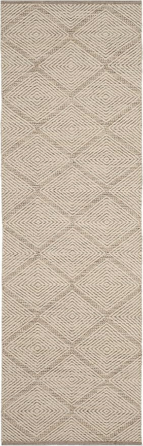 SAFAVIEH Montauk Collection 2'3" x 7' Beige MTK821E Handmade Cotton Runner Rug | Amazon (US)