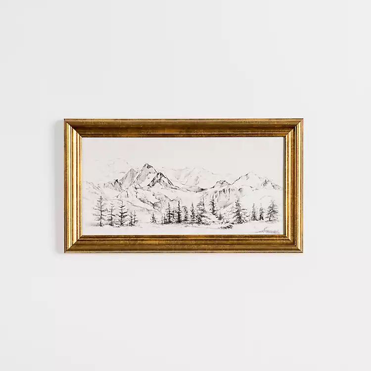 New! Hillside Pine Framed Art Print | Kirkland's Home