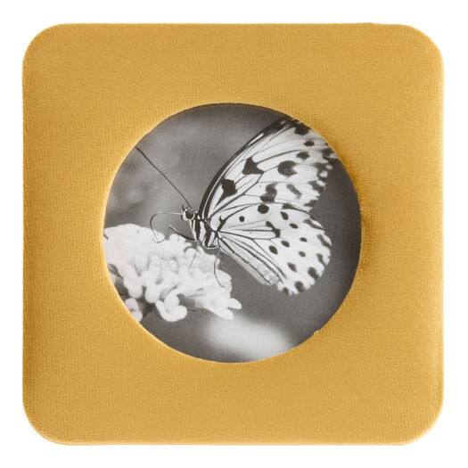 Square Mustard Velvet Picture Frame by World Market | World Market