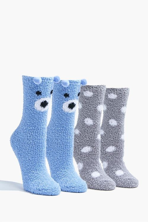Pom Pom Bear Crew Socks Set | Forever 21 (US)