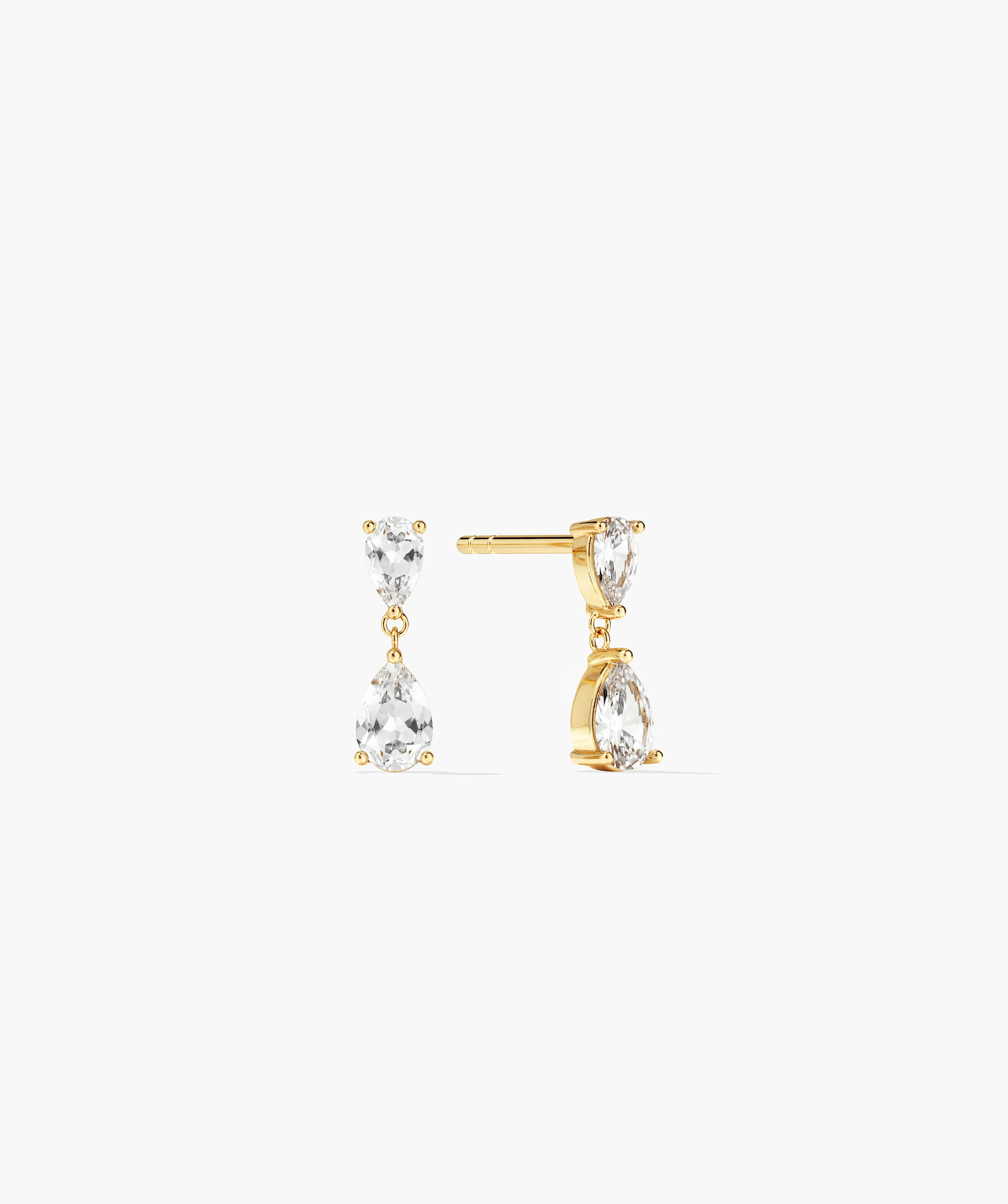 Ada Double Pear Drop Earrings | Mejuri Fine Crew