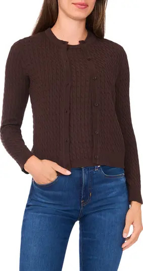 Cable Stitch Cotton Cardigan | Nordstrom