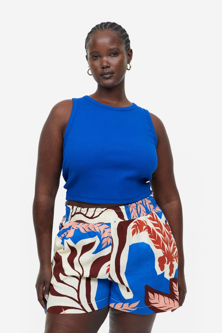 Crinkled Cotton Shorts | H&M (US + CA)