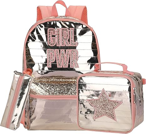 Backpack for Girls School Bag with Lunch Box Girls Backpack Set for Elementary Preschool Bookbag | Amazon (US)