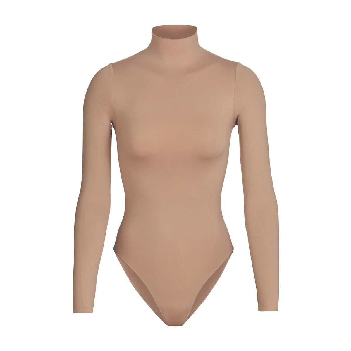 ESSENTIAL MOCK NECK LONG SLEEVE BODYSUIT | SKIMS (US)