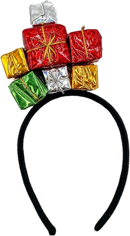 Needzo Colorful Christmas Headband, Festive Holiday Party Accessory for Women or Girls, One Size ... | Amazon (US)