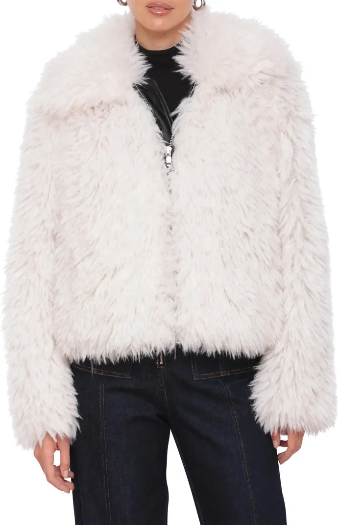 Plush Faux Fur Zip Jacket | Nordstrom