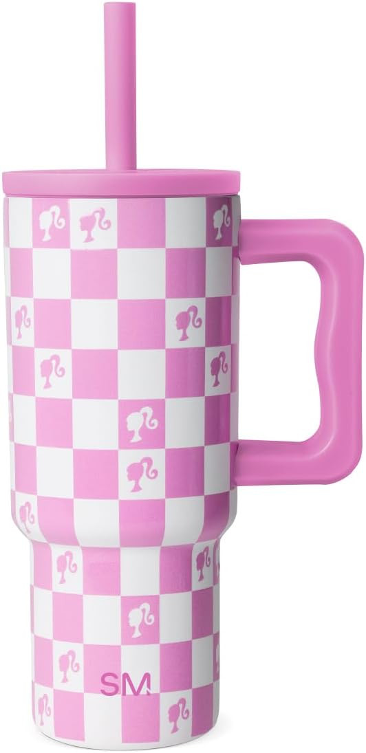 Simple Modern Barbie Kids 24 oz Tumbler with Handle and Silicone Straw Lid | Spill Proof Leak Res... | Amazon (US)