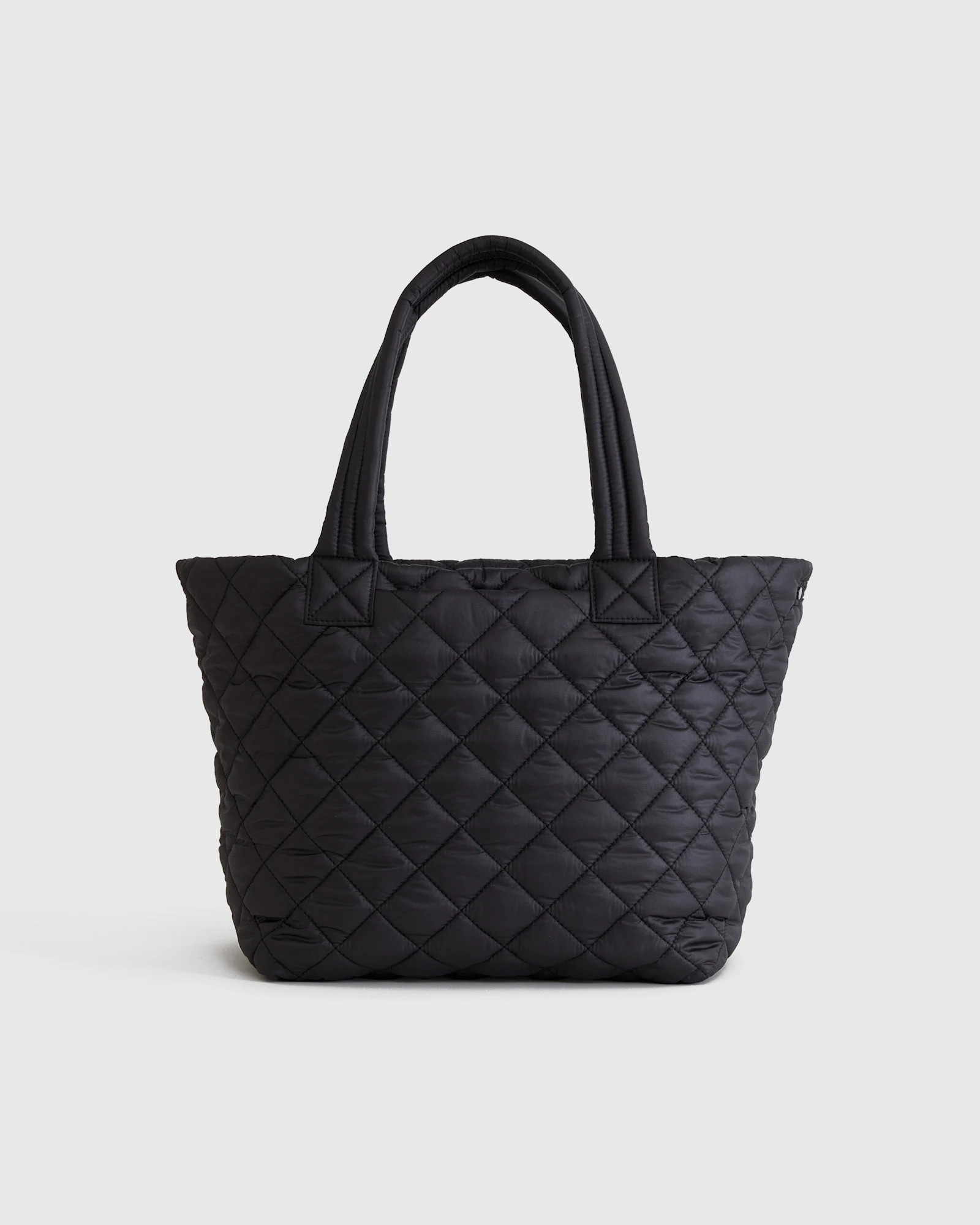 Quince | Women's Transit Quilted Carry-All Tote in Black, Recycled Polyester | Quince
