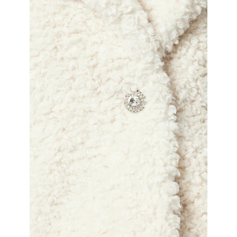 Jessica Simpson Women's Faux Shearling Jacket, Sizes XS-XL | Walmart (US)