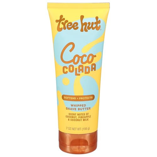 Tree Hut Whipped Shave Butter Coco Colada, Hydrating & Moisturizing Shave Cream with Shea Butter & Aloe, Smooth Glide for Soft Skin, Tropical Scent, 7 Fl Oz | Amazon (US)