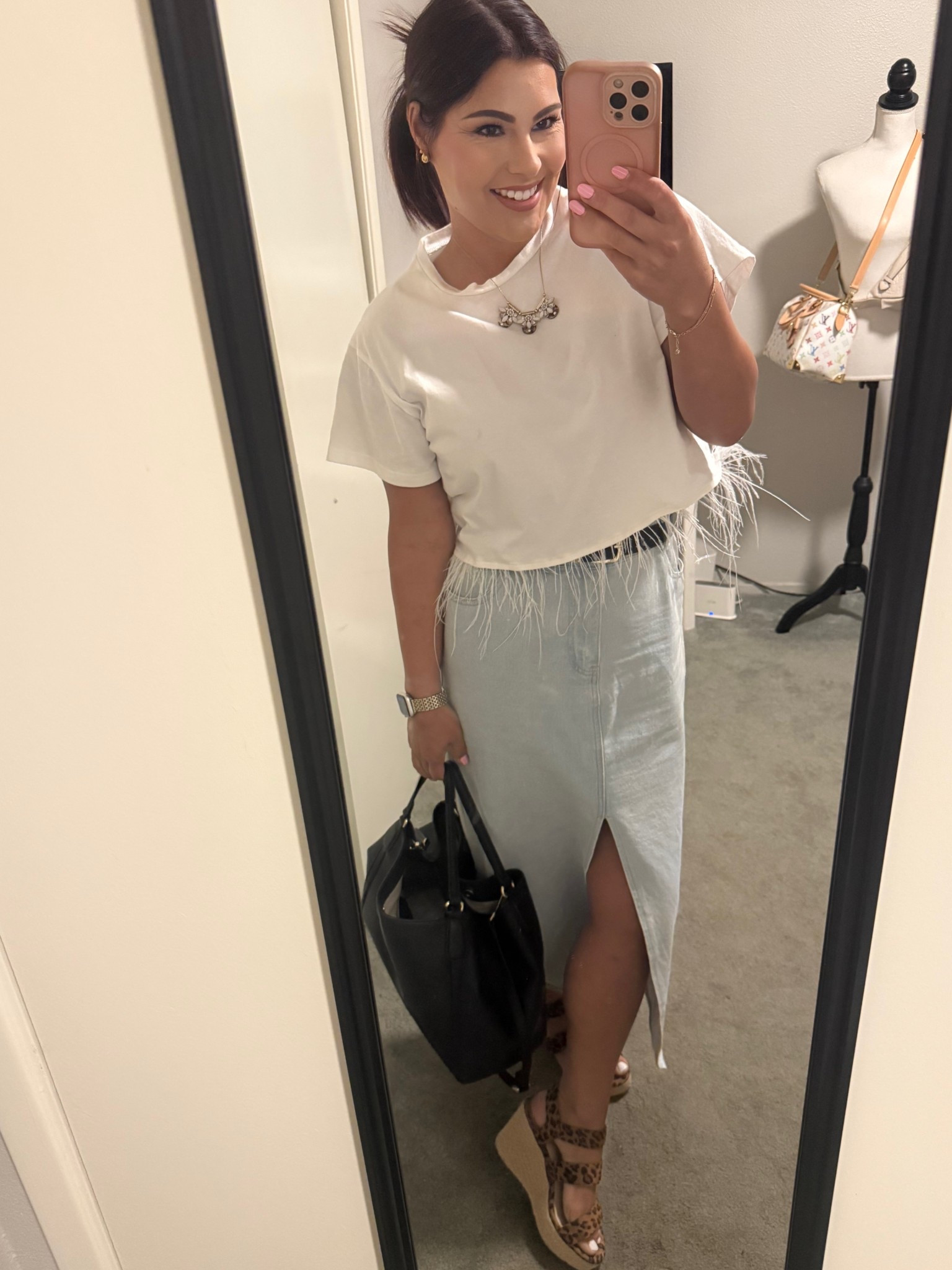 Summer work outfit | denim maxi skirt 

#LTKU #LTKWorkwear #LTKPetite