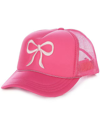 Madley Girls Embroidered Pink Large Bow Trucker Hat | Dillard's | Dillard's