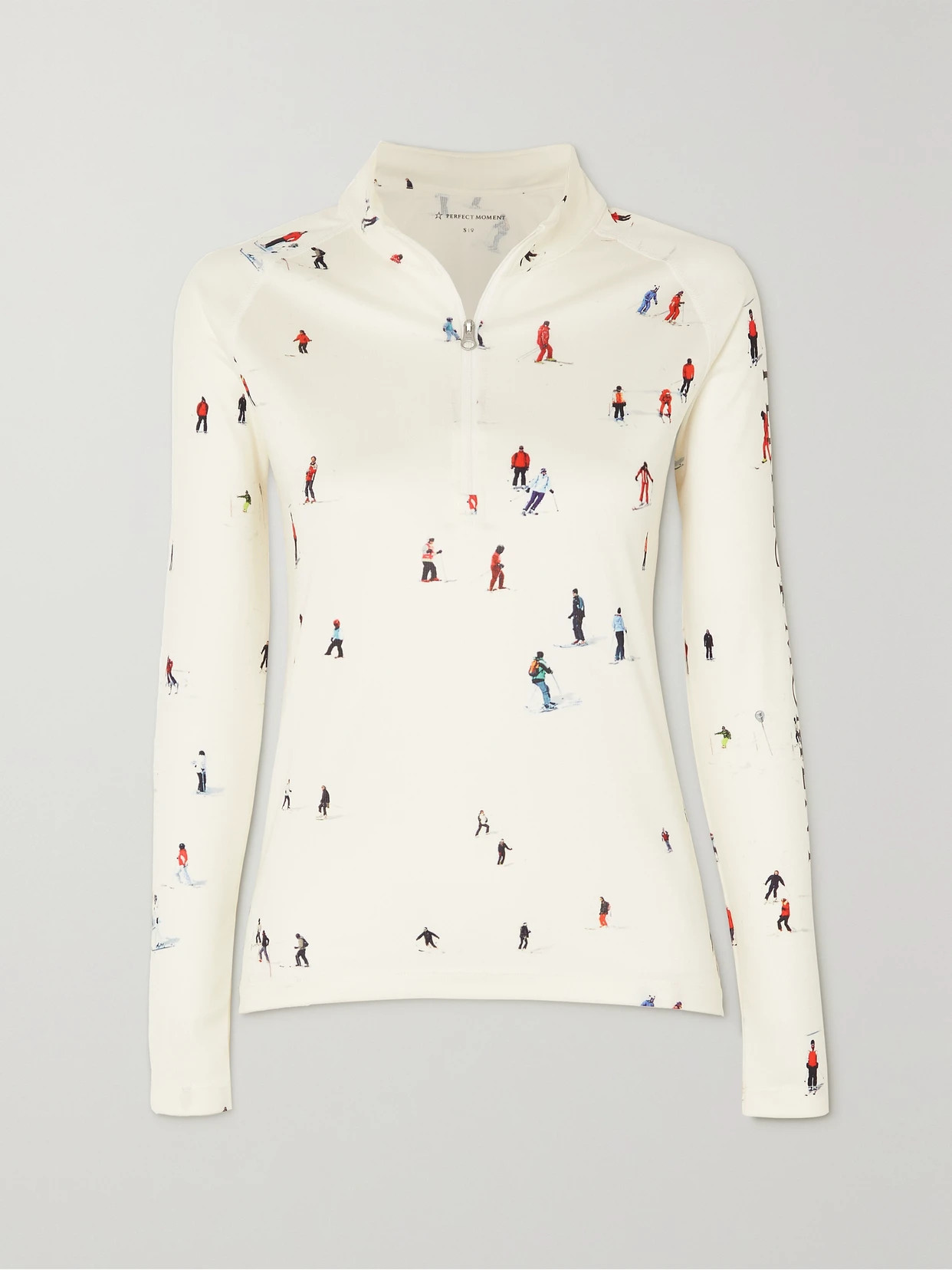 Perfect Moment - Printed Stretch-jersey Top - White | NET-A-PORTER (UK & EU)