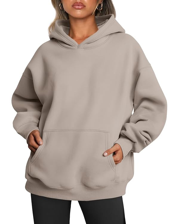 Trendy Queen Womens Oversized Hoodies Fleece Sweatshirts Fall Fashion Pullover Sweaters Winter Cl... | Amazon (US)