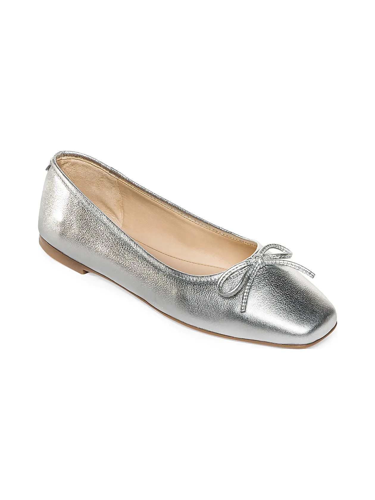 Gwynn Tumbled Leather Ballerina Flats | Saks Fifth Avenue