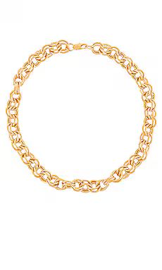 AUREUM Parker Double Cable Chain Necklace in Gold from Revolve.com | Revolve Clothing (Global)