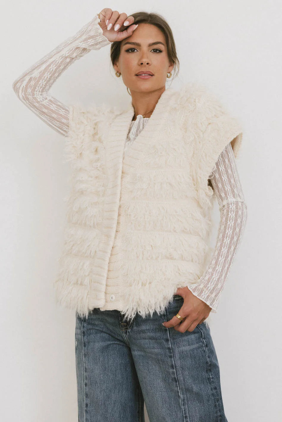 Ratanna Texture Knit Cardigan | Böhme US
