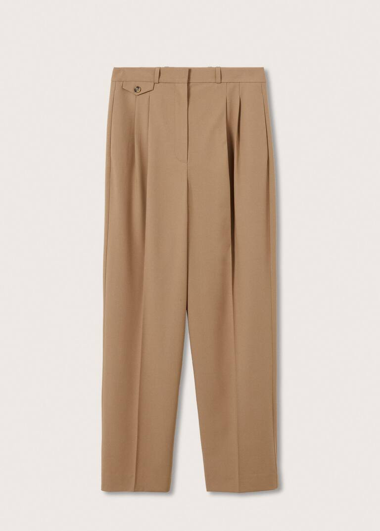 Pockets straight pants -  Women | Mango USA | MANGO (US)