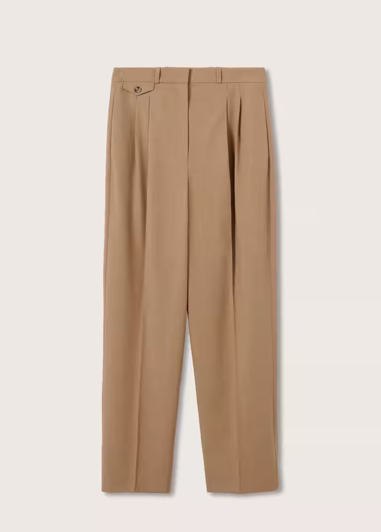 Pockets straight pants -  Women | Mango USA | MANGO (US)