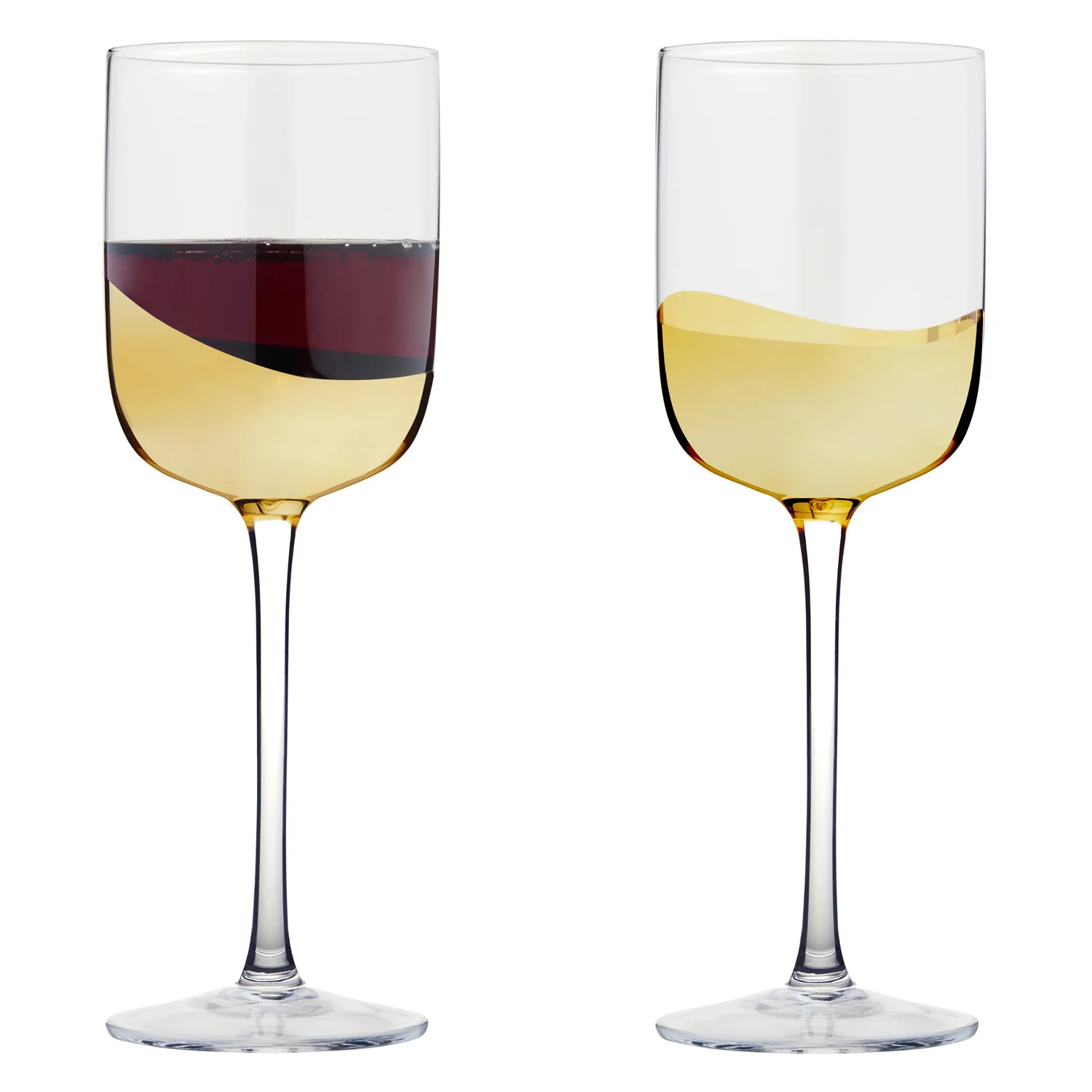 Anton Studio Designs Wave Gold Wine Glasses, Set of 2 | Sabavi Home