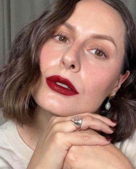Red lip of dreams violette petal bouche cherrise, glowing skin, red lip, holiday makeup.

Glossier stretch foundation is shade light 2, and the Chanel concealer is shade 20

#LTKsalealert #LTKCyberWeek #LTKbeauty