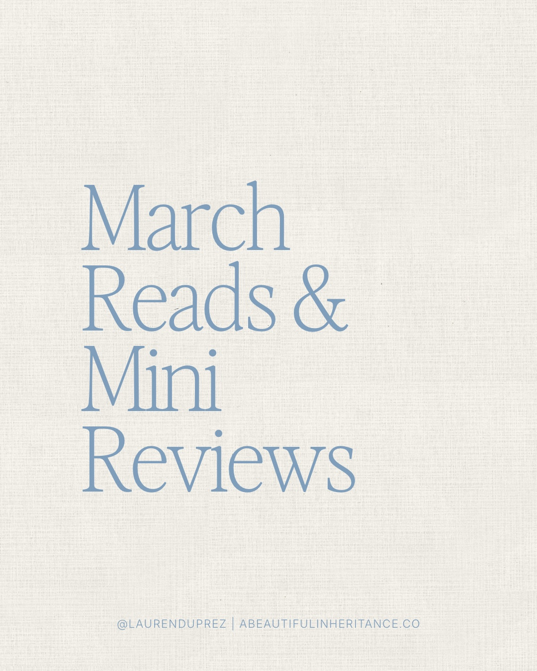 Check out what I read in March as well as mini reviews for each book! 

#LTKmomlife #LTKstorytime #LTKmorningroutine