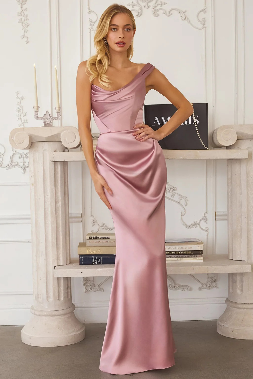 Danilynn Gown - One Shoulder Satin Mermaid Dress | Lady Black Tie