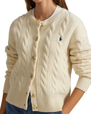 Cable Knit Wool Cashmere Cardigan | Bloomingdale's (US)