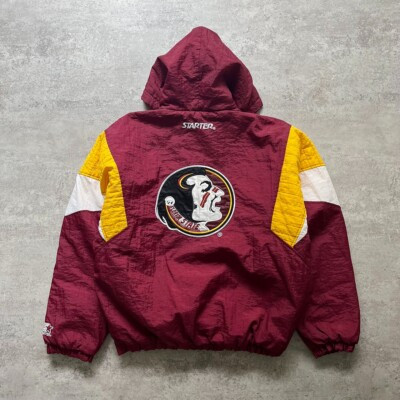 VTG 90s FLORIDA SATATE SEMINOLES  FSU STARTER PUFFER JACKET PULLOVER SIZE L | eBay US