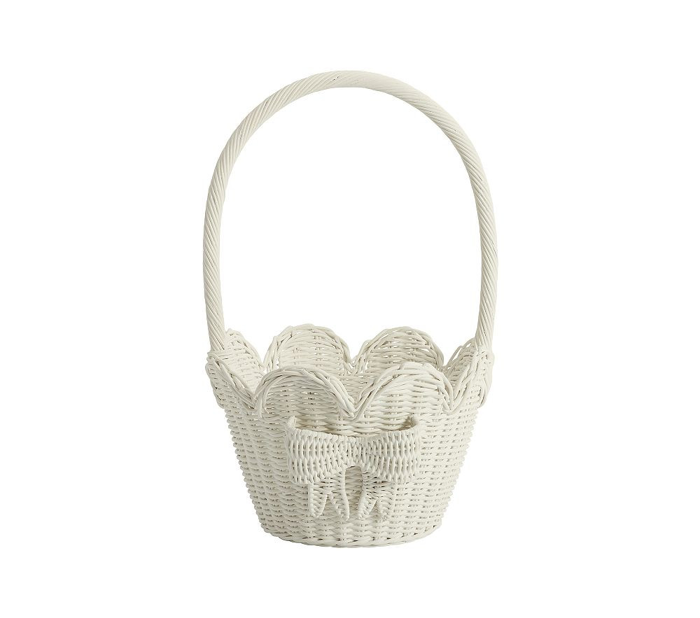 Rattan Scallop Easter Basket | Pottery Barn Kids