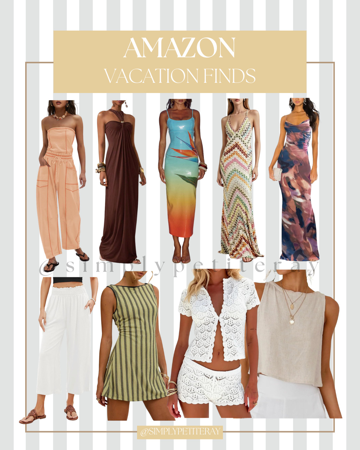 Amazon vacation finds to keep you stylish and comfy on your getaway.

Amazon Vacation Finds, Vacation Essentials, Travel Style, Resort Wear, Summer Fashion, Vacation Outfits, Beach Getaway Looks, Travel Wardrobe, Coastal Chic, Comfortable Travel Clothing, Vacation Accessories, Tropical Style, Amazon Fashion Finds, Summer Travel Must Haves

#AmazonVacationFinds #VacationStyle #TravelFashion #ResortWear #VacationOutfits #SummerStyle #AmazonFashion #TravelEssentials
 

 #LTKootd #LTKSeasonal