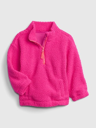 Toddler Sherpa Quarter-Zip Sweatshirt | Gap (US)