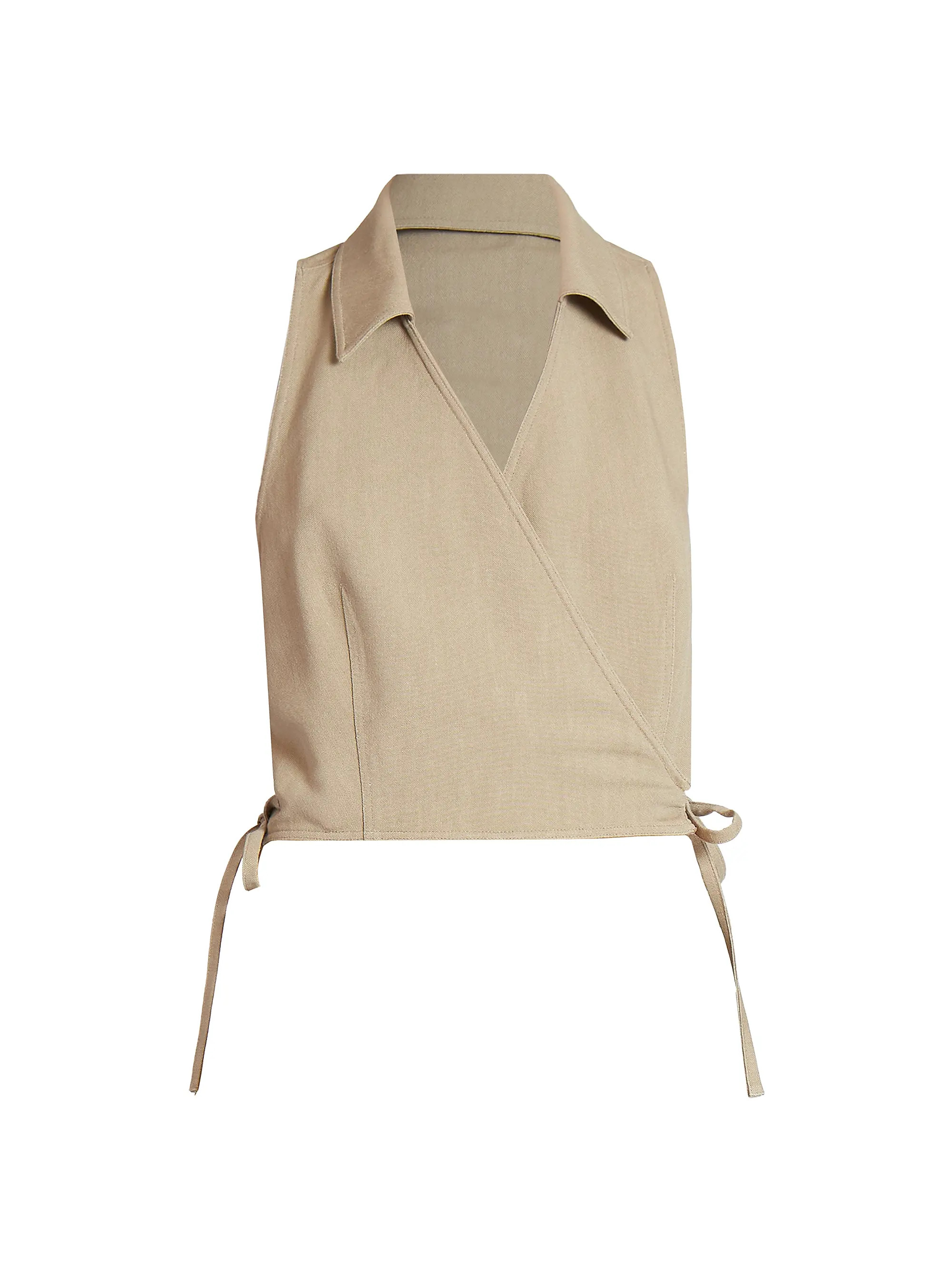 LOEWE x Paula's Ibiza Crop Wrap Top | Saks Fifth Avenue