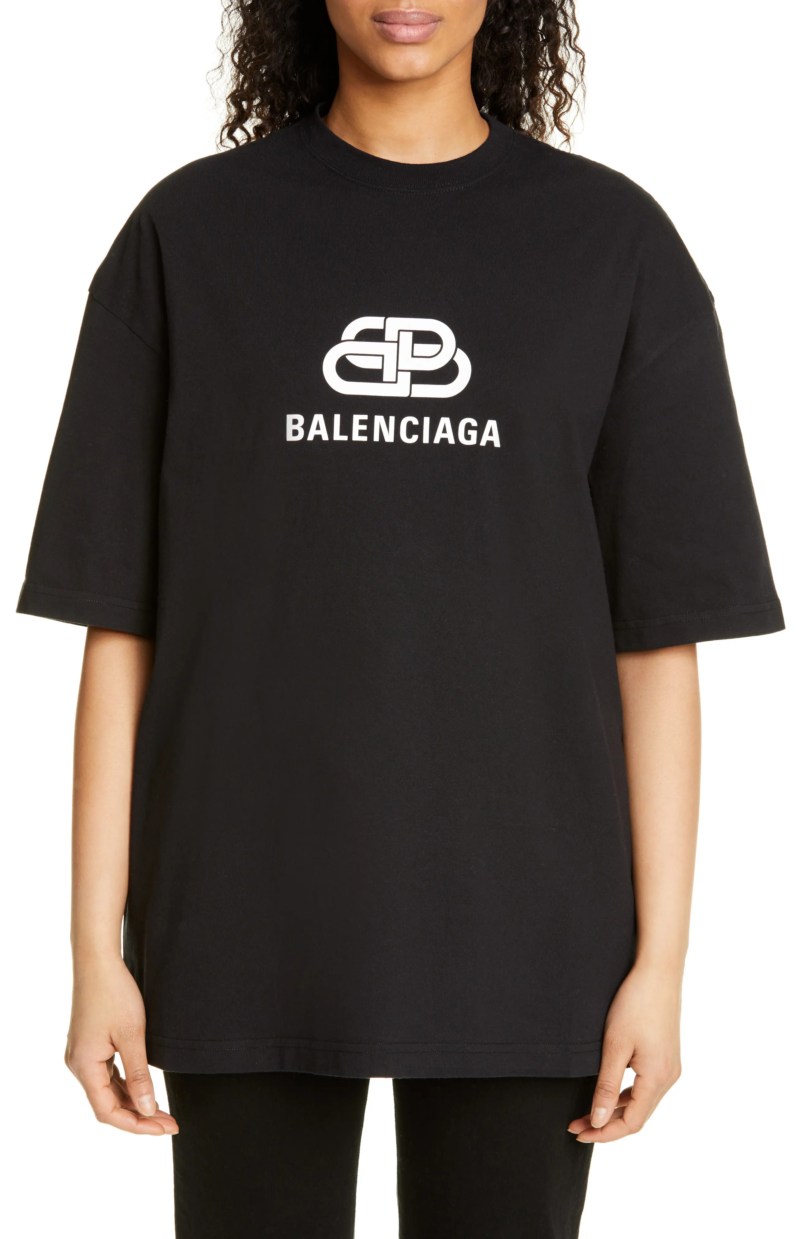 Women's Balenciaga Bb Logo Oversized Tee | Nordstrom