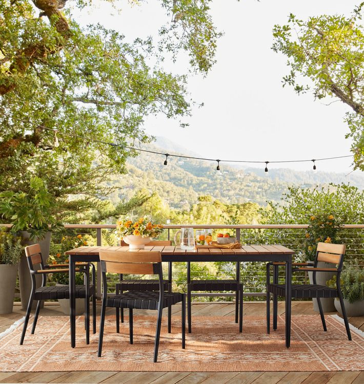 Bayocean Outdoor Dining Collection, Rectangular Table | Rejuvenation