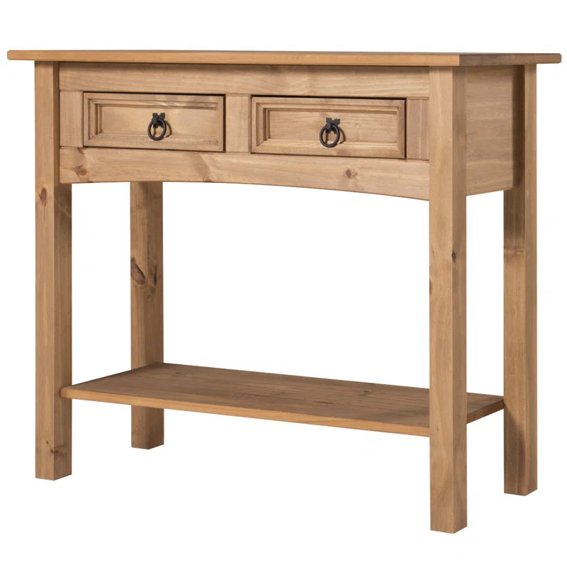 Dinnington 34.49" Solid Wood Console Table | Wayfair North America