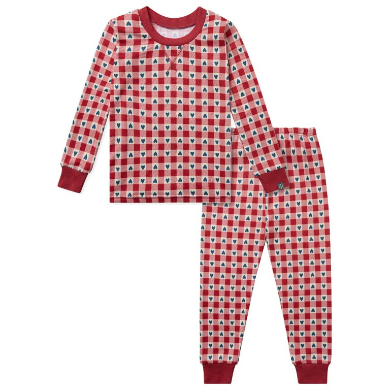 Modern Moments by Gerber Toddler Neutral Valentine´s Day Super Soft Pajama Set, 2-Piece, Sizes 1... | Walmart (US)