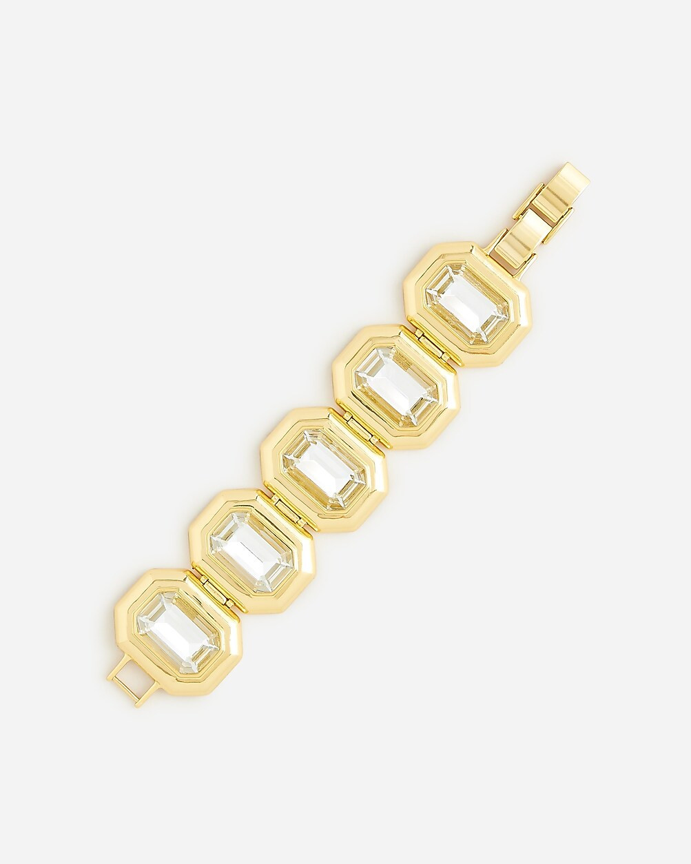 Rectangle faceted-crystal bracelet | J. Crew US