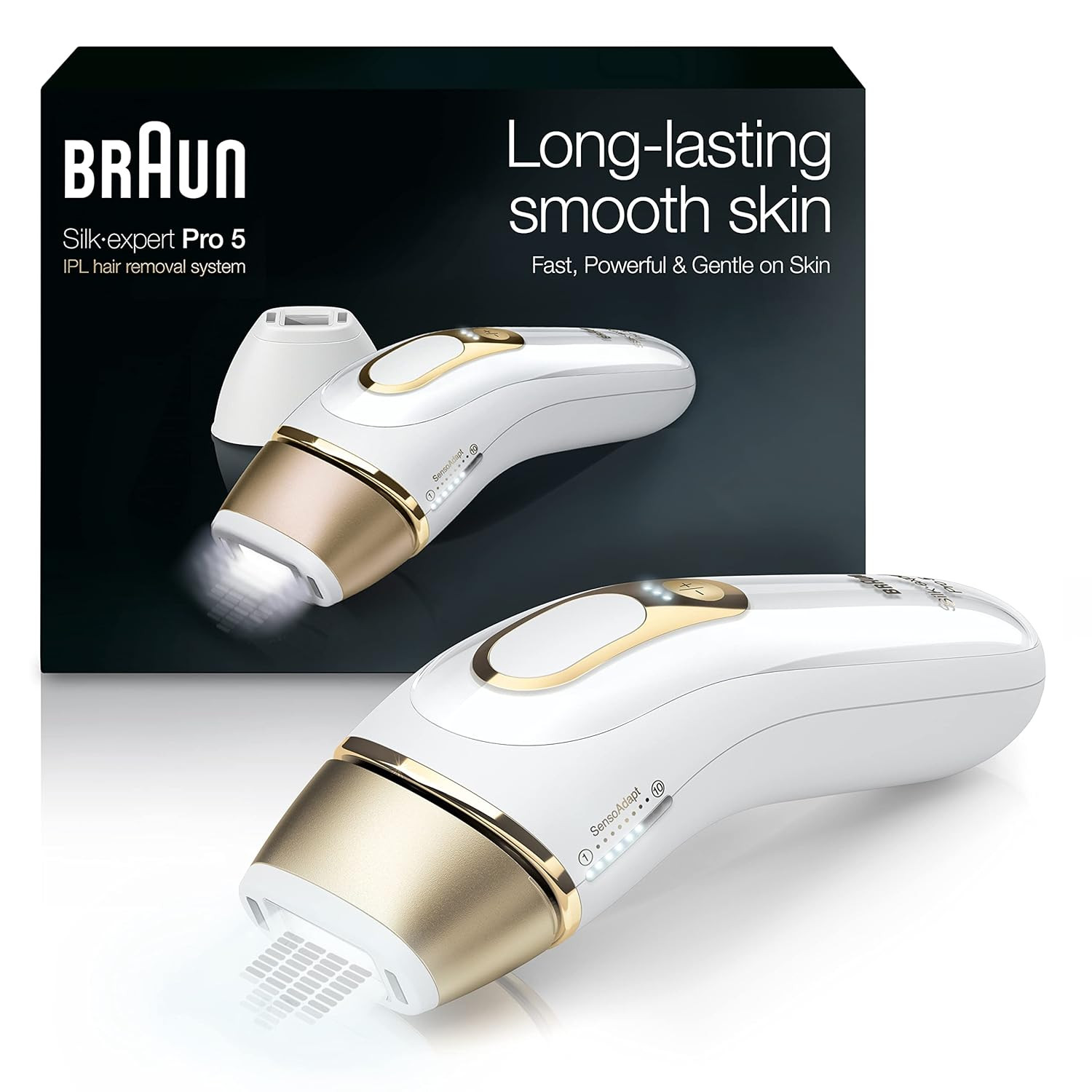 Braun IPL Hair Removal for Women and Men, New Silk Expert Pro 5 PL5157, for Body & Face, Long-las... | Amazon (US)