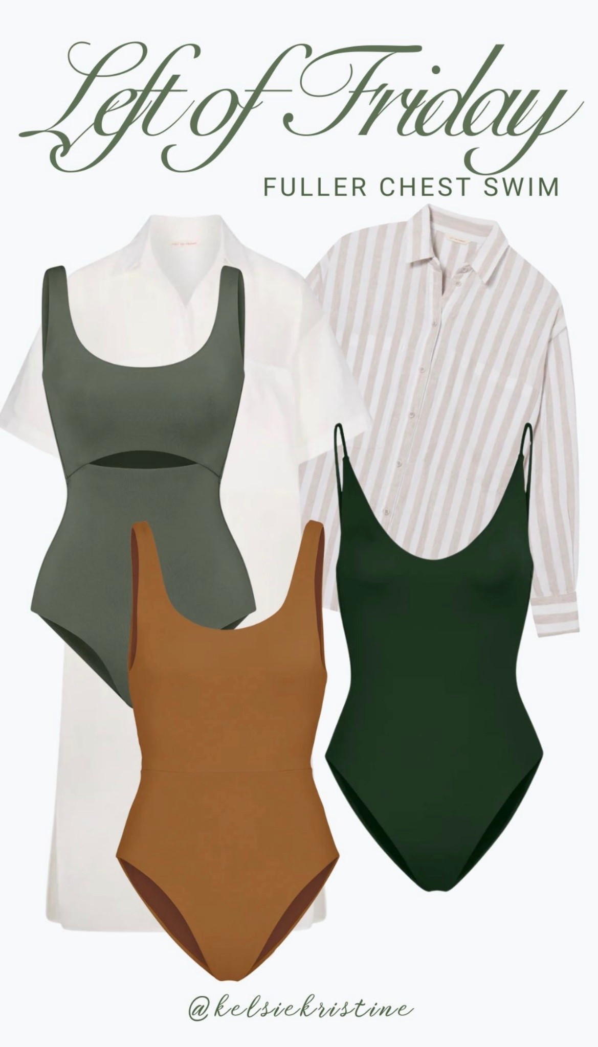 Left On Friday | Swimsuits | Spring Break |  Mom Swimsuits | Cover Ups | Fuller Check Suits | Mid-Size | Splurge Swimsuit | Travel | Beachwear |  

 #LTKMidsize #LTKSwim #LTKTravel