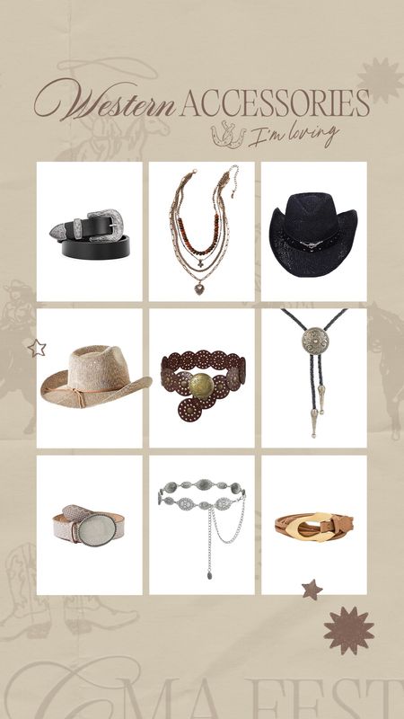 Western accessories that I’m accessorizing this week at CMA Fest🤎✨🤠 #accessories #cmafest #nashville 

#LTKmidsize #LTKparties #LTKstyletip