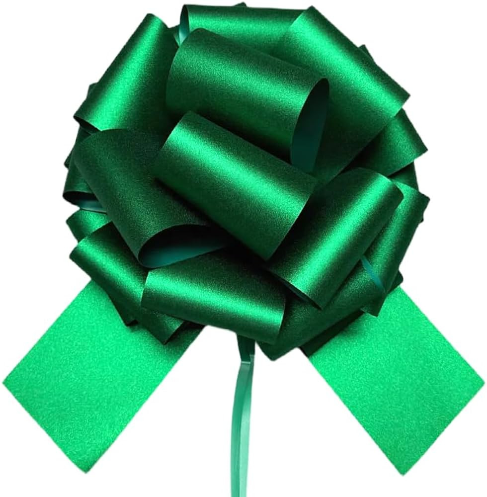 12" Large Green Gift Bow,1pcs Glitter Big Gift Bow Big Bow for Bike Bow for Present Bow for Large... | Amazon (US)